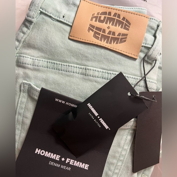 HOMME + FEMME - NWT Men’s Twilight Denim Jeans Green Size:28 - Picture 7 of 7